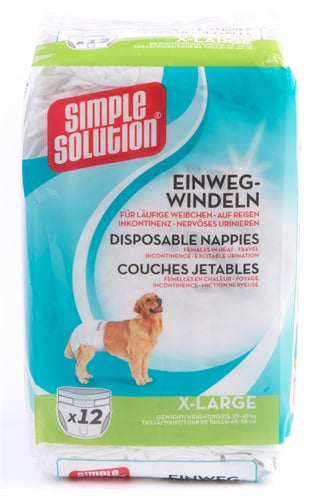 Simple Solution Einfache Lösung Einweg-Hundewindel
