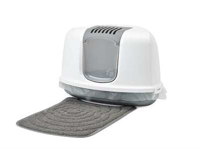 Savic Corner Katzenklo Nestor Grau / Weiss