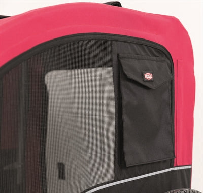 Trixie-Hundefahrrad-Anhänger Schwarz / Rot