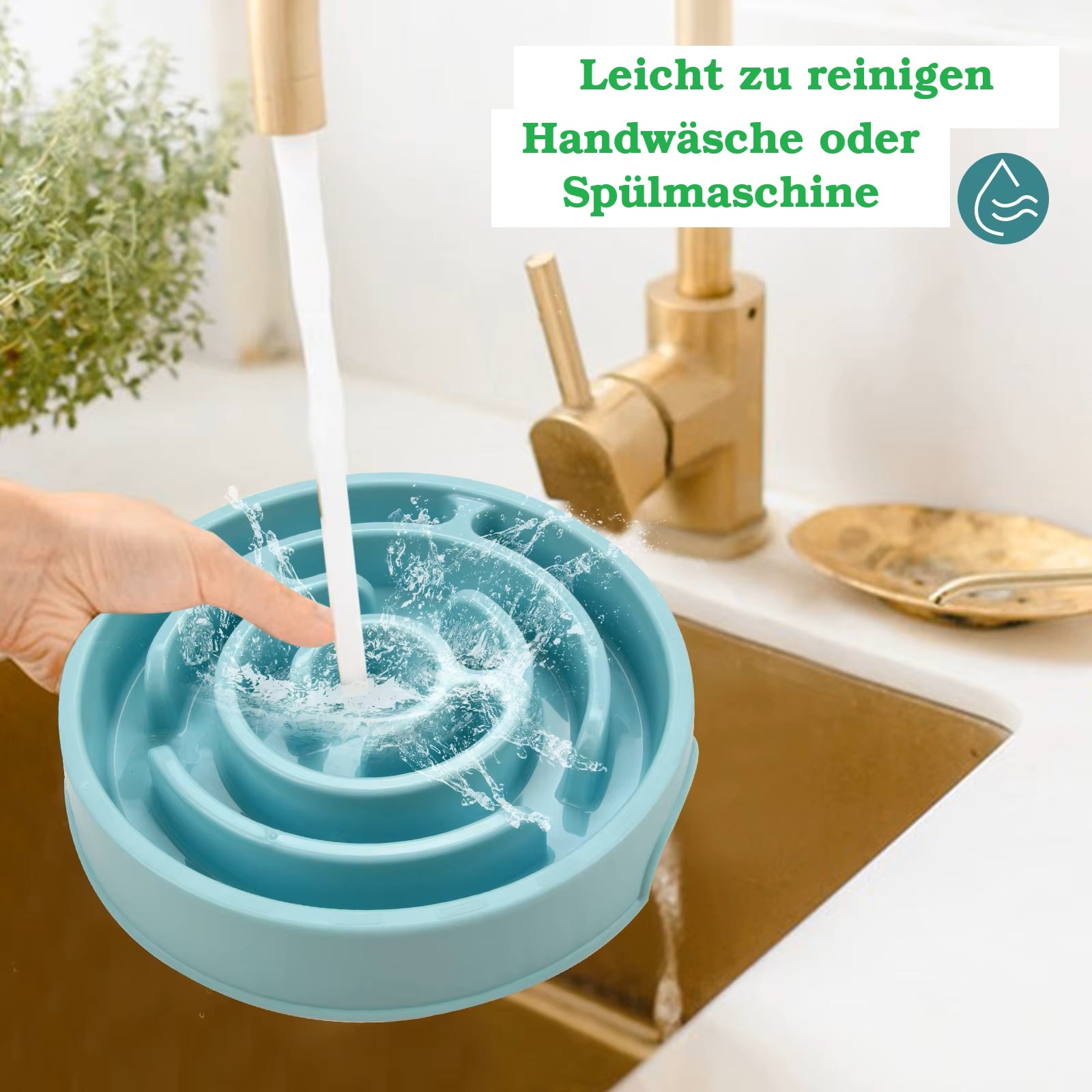 Anti-Schling Hundenapf – Slow Feeder im Labyrinth-Design | Für Hunde & Katzen | Verschiedene Farben