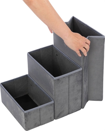 Trixie Korbhaus Harvey Mit Treppe Grau/Weiss