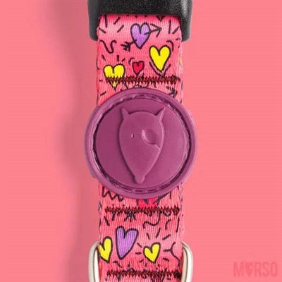 Morso Halsband Hund Recycelt Rosa Denken Rosa