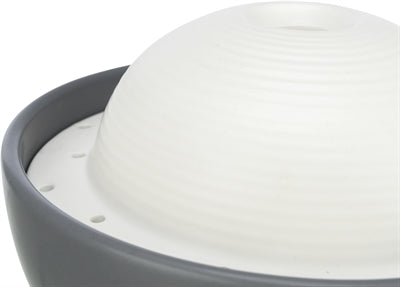 Trixie Vital Dome Trinkbrunnen Keramik Grau/Weiss