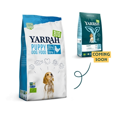 Yarrah Dog Organic Chunks Welpe Huhn