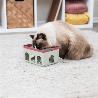 Trixie Katze Aktivität Stab Box Weiss / Bordeaux