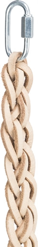Trixie Schnürsenkel Leder Mit Holzperlen Natur