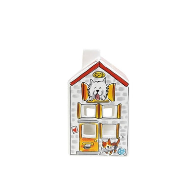 Blond Amsterdam Feuer Haus Hund